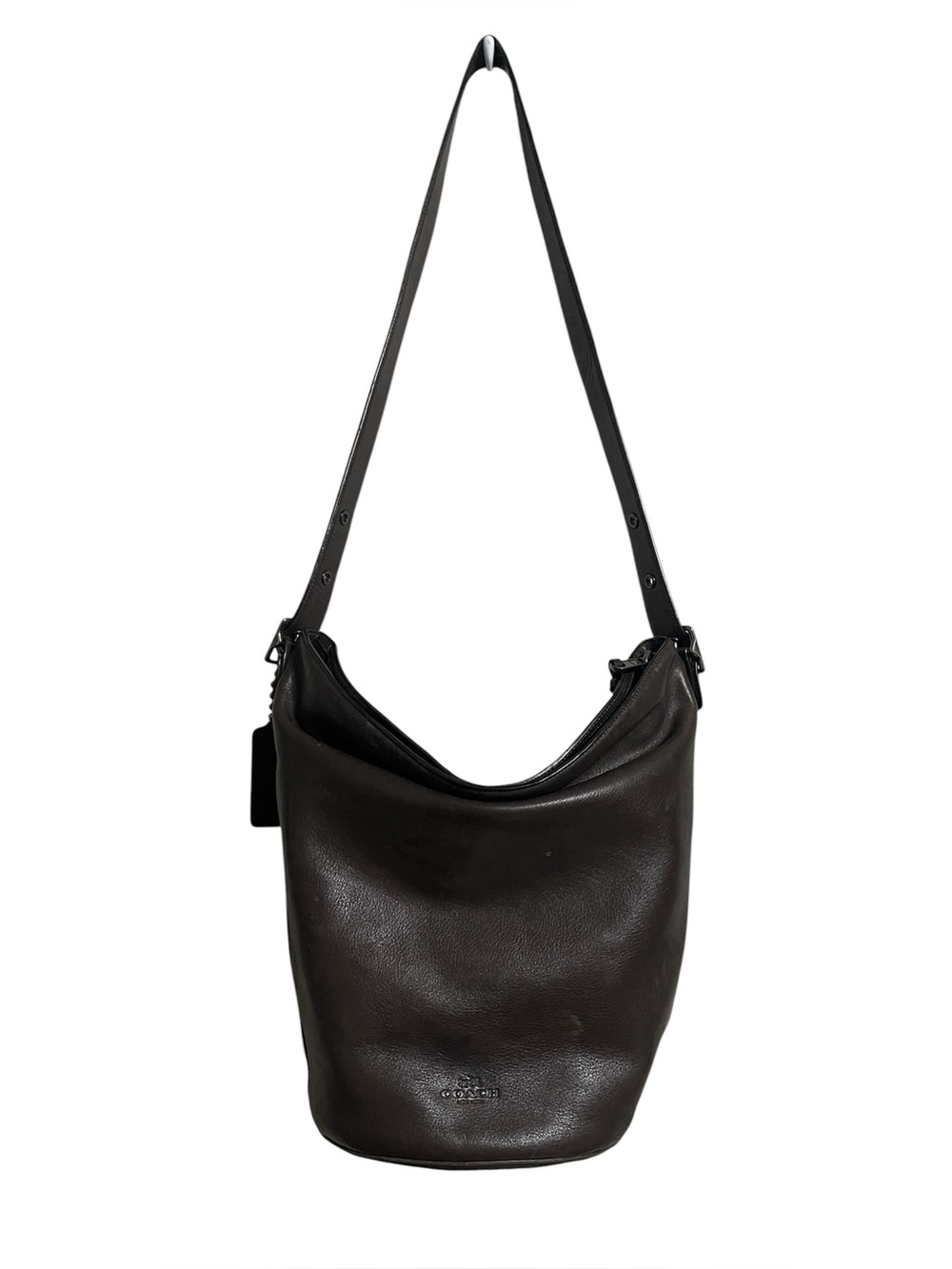Coach Brown Leather Large Bucket Bag
